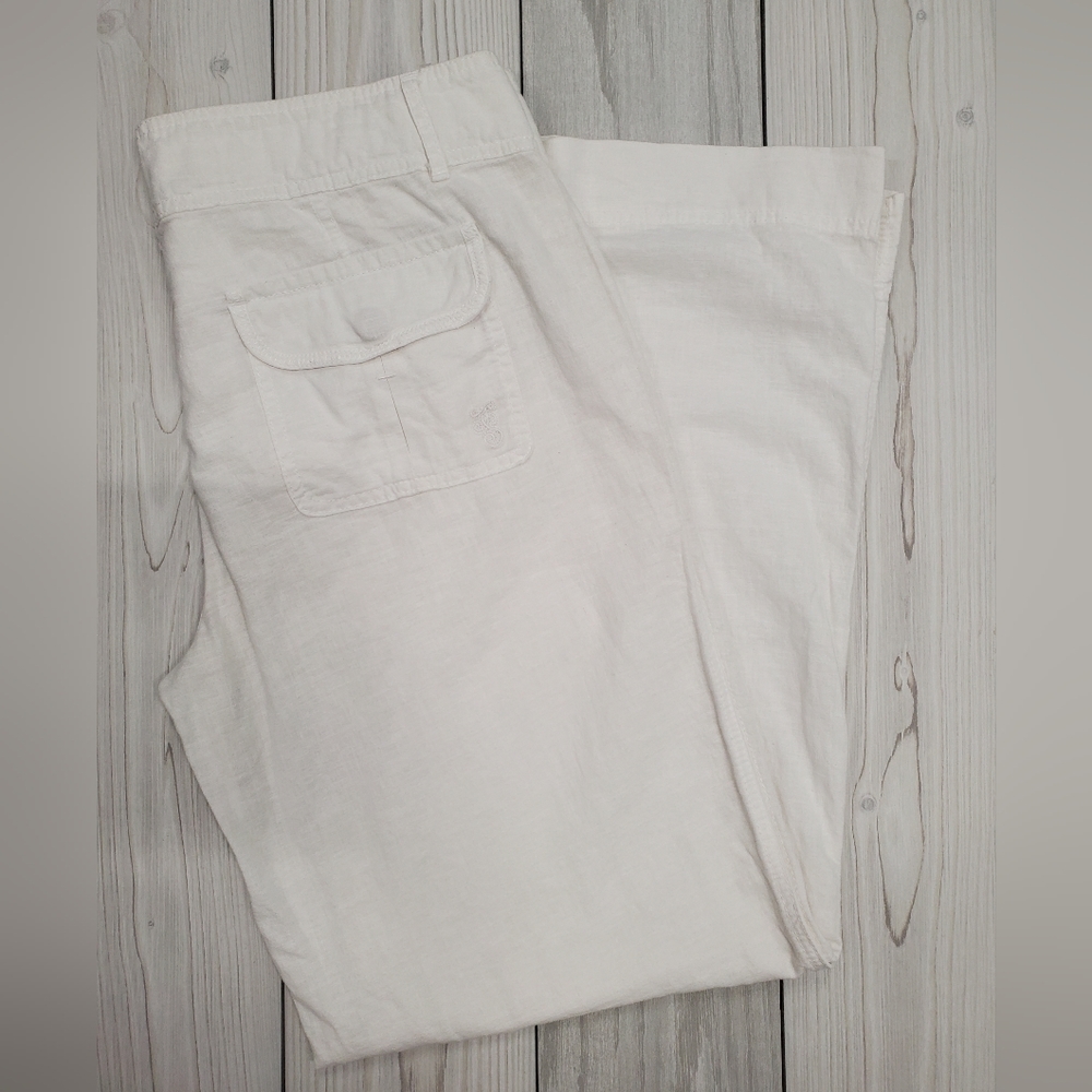 Jessica Simpson White Wideleg Boat Pants